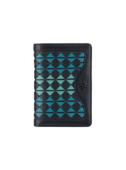 Женский кожаный кошелёк среднего размера Visconti BR75 BLUE/ORCHID