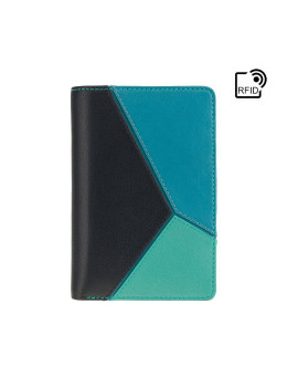 Синий кожаный женский кошелёк Visconti BRC97 BLUE