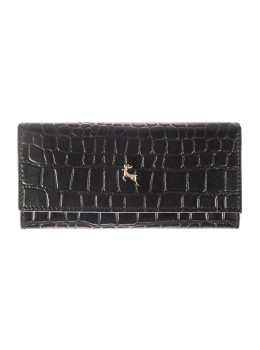 Чёрный женский кошелёк Ashwood C05 BLACK 