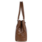 Рыжая женская сумка из кожи крокодила Ashwood C54 TAN - Фото № 102