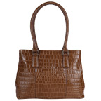 Рыжая женская сумка из кожи крокодила Ashwood C54 TAN - Фото № 103