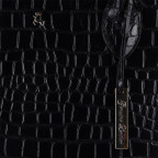 Містка жіноча сумка зі шкіри під рептилію Ashwood C56 Black - Фотографія № 105