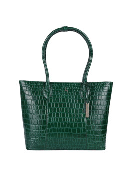 Зелёная женская кожаная сумка Ashwood C56 Green