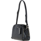 Маленька жіноча сумочка зі шкіри під крокодила Ashwood C57 BLACK/CROC - Фотографія № 101