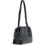 Маленька жіноча сумочка зі шкіри під крокодила Ashwood C57 BLACK/CROC - Фотографія № 103