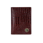 Кожаный картхолдер Hammonds Flycatcher CC606 Croco Brown (Коричневый) - Фото № 100