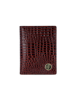 Кожаный картхолдер Hammonds Flycatcher CC606 Croco Brown (Коричневый)