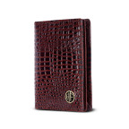 Кожаный картхолдер Hammonds Flycatcher CC606 Croco Brown (Коричневый) - Фото № 101