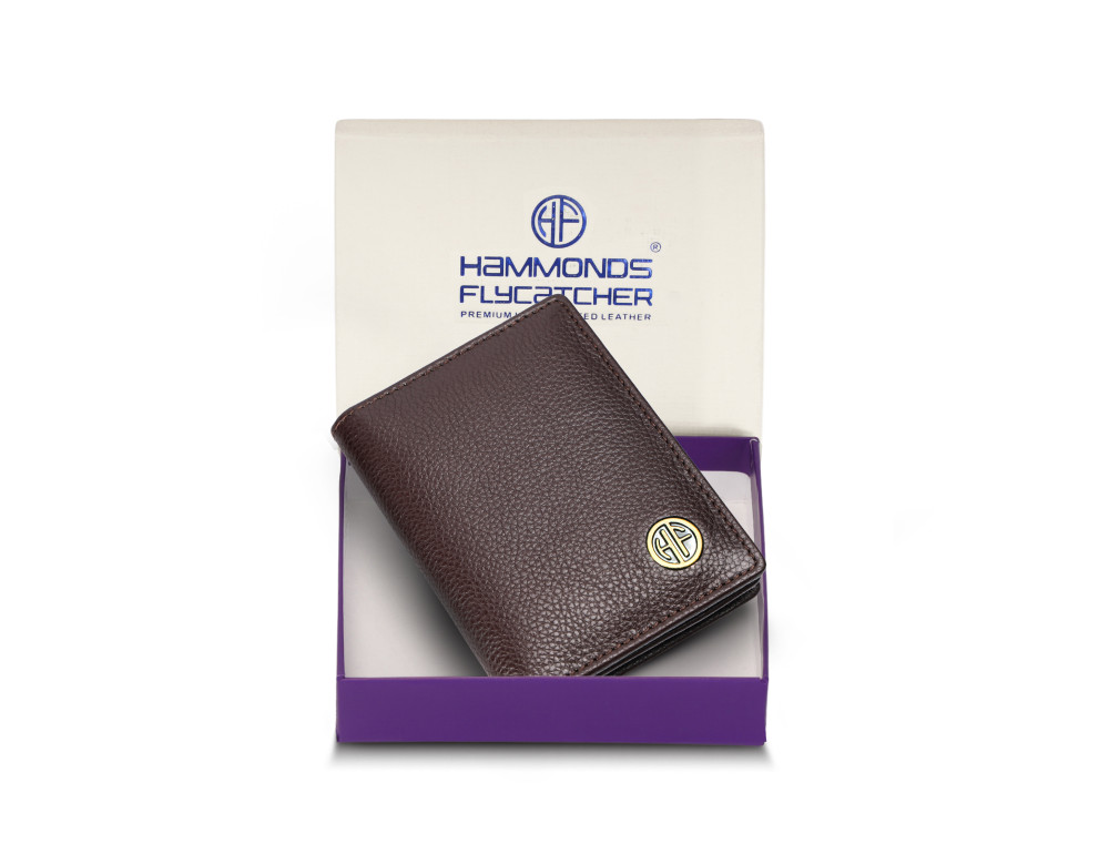 Кожаный картхолдер Hammonds Flycatcher CC606 Redwood Brown (Коричневый) - Фото № 5