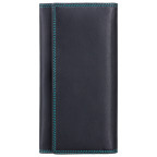 Женский кожаный кошелек VISCONTI CD21 BLK/AQUA черный с бирюзовым - Фото № 100