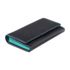 Женский кожаный кошелек VISCONTI CD21 BLK/AQUA черный с бирюзовым - Фото № 102