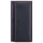 Женский кожаный кошелек VISCONTI CD21 BLK/RED черный с красным - Фото № 100