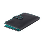 Незвичайний жіночий гаманець з натуральної шкіри Visconti CD23 BLK/AQUA Jade (Black Aqua) - Фотографія № 102
