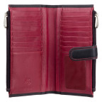 Стильний жіночий гаманець з натуральної шкіри Visconti CD23 BLK/RED Jade (Black Red) - Фотографія № 101