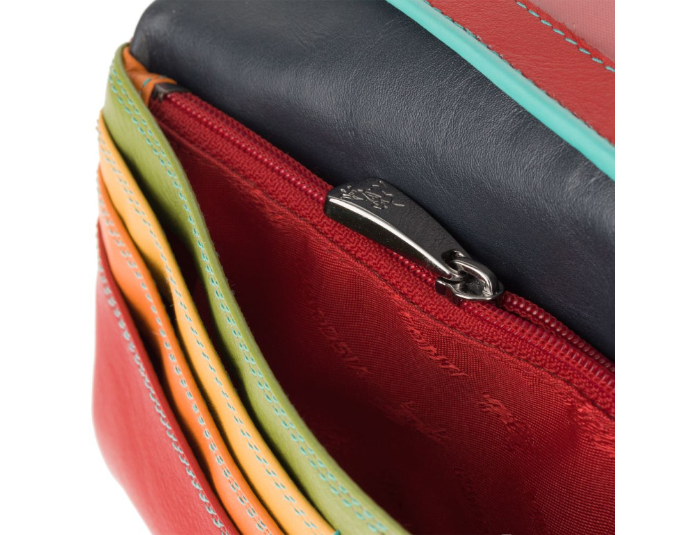 Мягкий женский кожаный кошелёк красного цвета Visconti CM70 RED/RHUMB - Фото № 6