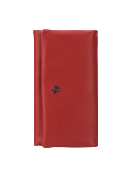 Женский кожаный кошелёк красного цвета Visconti CM72 RED/RHUMBA