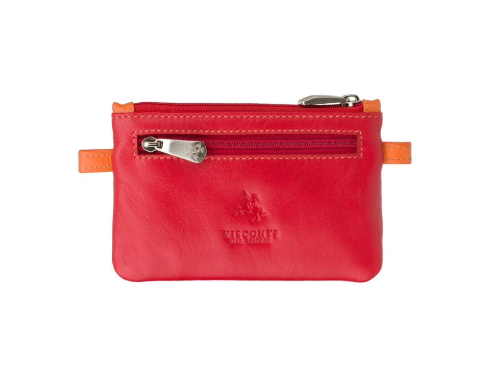 Червона шкіряна ключниця Visconti CP2 RED M - Фотографія № 1