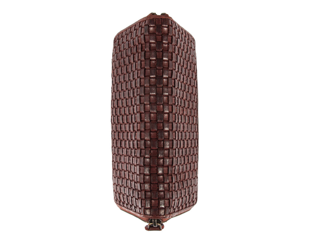 Коньячний жіночий гаманець шкіряний Ashwood D81 Cognac - Фотографія № 4