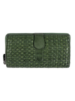 Зелений портмоне жіночий з натуральної шкіри Ashwood D84 Green