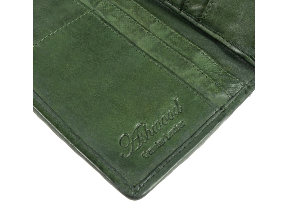 Зелений портмоне жіночий з натуральної шкіри Ashwood D84 Green - Фотографія № 5