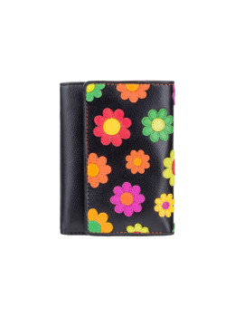 Цветочный кошелек женский Visconti DS81 BLK Paris