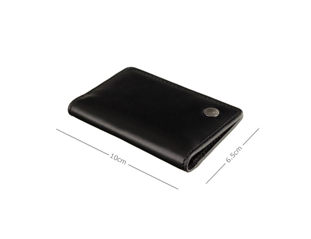 Картхолдер из натуральной кожи Visconti ENZ75 Ascari (Black Shadow) - Фото № 4