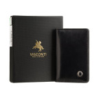 Картхолдер из натуральной кожи Visconti ENZ75 Ascari (Black Shadow) - Фото № 105