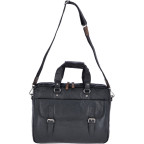 Шкіряна сумка-портфель чоловіча Ashwood Leather F83 Black - Фотографія № 100