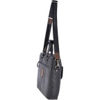 Шкіряна сумка-портфель чоловіча Ashwood Leather F83 Black - Фотографія № 103