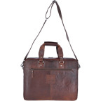 Мужской кожаный портфель коричневого цвета Ashwood Leather F83 Brandy - Фото № 102