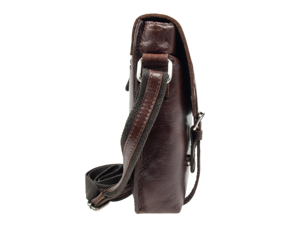 Чоловічі шкіряні сумки через плече Ashwood F84 Brandy - Фотографія № 3