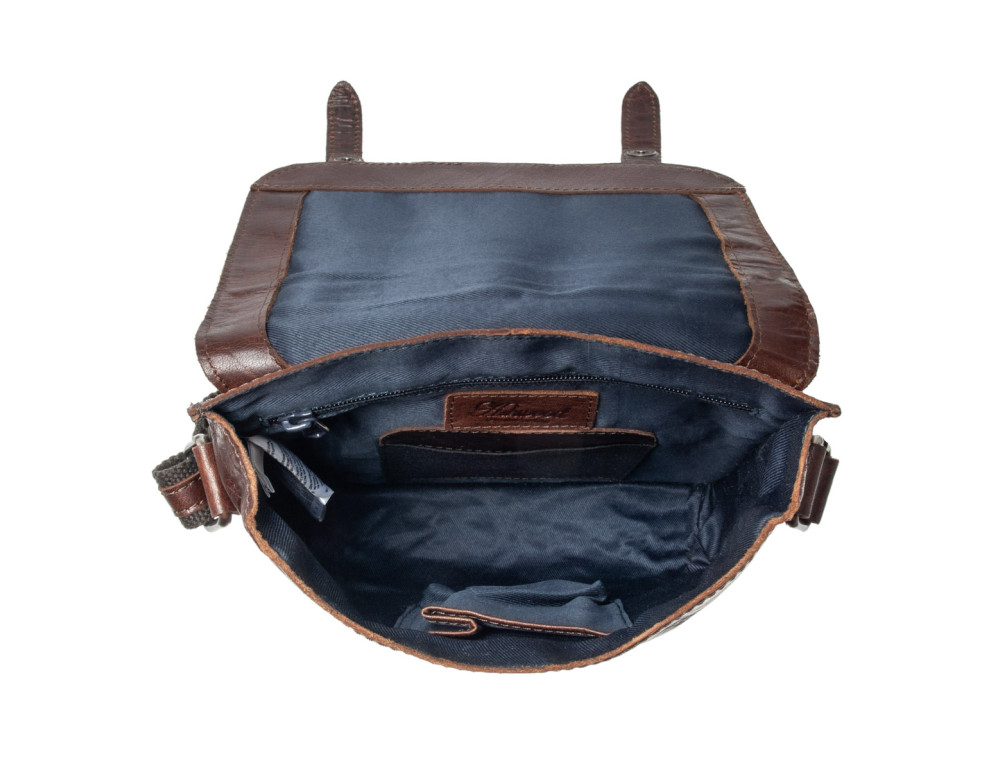 Чоловічі шкіряні сумки через плече Ashwood F84 Brandy - Фотографія № 8