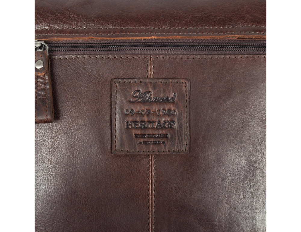 Чоловічі шкіряні сумки через плече Ashwood F84 Brandy - Фотографія № 10