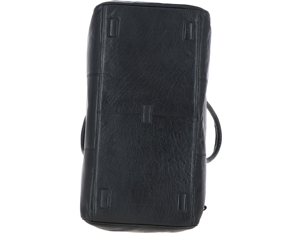 Дорожная сумка мужская из натуральной кожи Ashwood G30 (Black) - Фото № 8