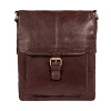 Коричнева шкіряна сумка через плече формату A4 Ashwood G32 Brandy Коричнева шкіряна сумка через плече формату A4 Ashwood G32 Brandy
