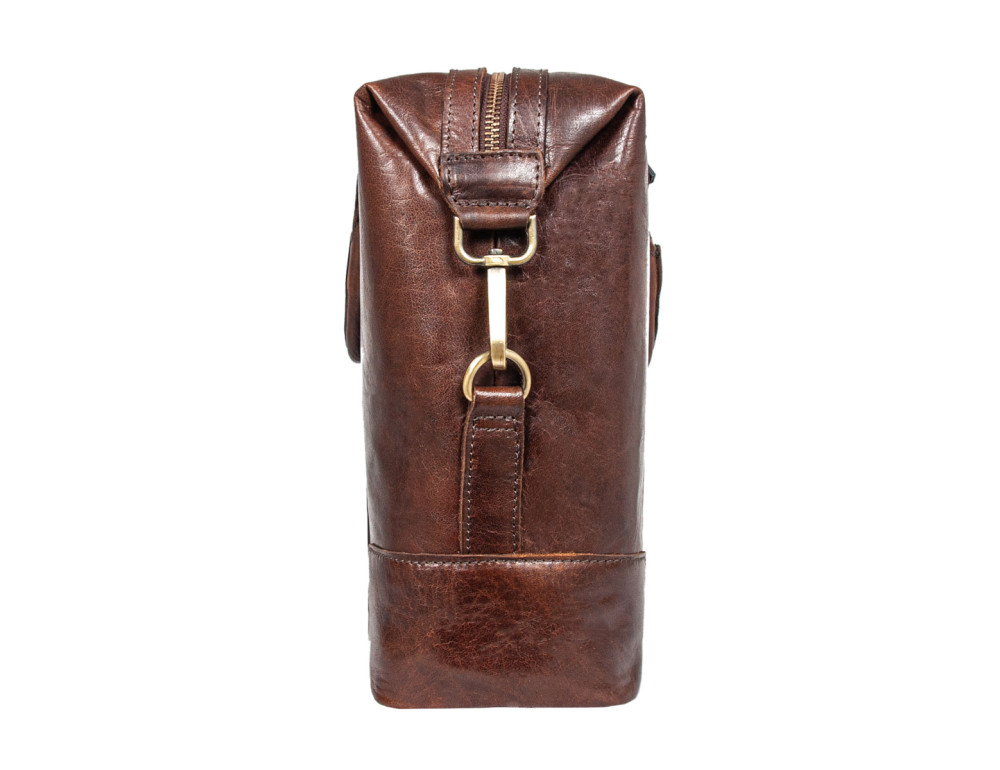 Коричнева шкіряна сумка для ноутбука 15,4" Ashwood G34 BRANDY - Фотографія № 3