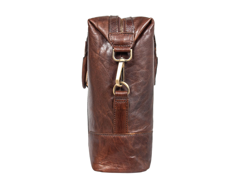 Коричнева шкіряна сумка для ноутбука 15,4" Ashwood G34 BRANDY - Фотографія № 5