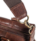 Коричнева шкіряна сумка для ноутбука 15,4" Ashwood G34 BRANDY - Фотографія № 108