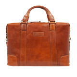 Руда шкіряна сумка під документи та ноутбук 15,4" Ashwood G34 HONEY