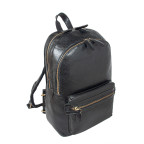 Чорний чоловічий рюкзак із матової шкіри Aswood G38 BLACK - Фотографія № 101