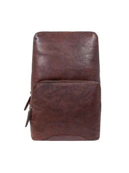 Мужская кожаная сумка-слинг Ashwood G39 BRANDY