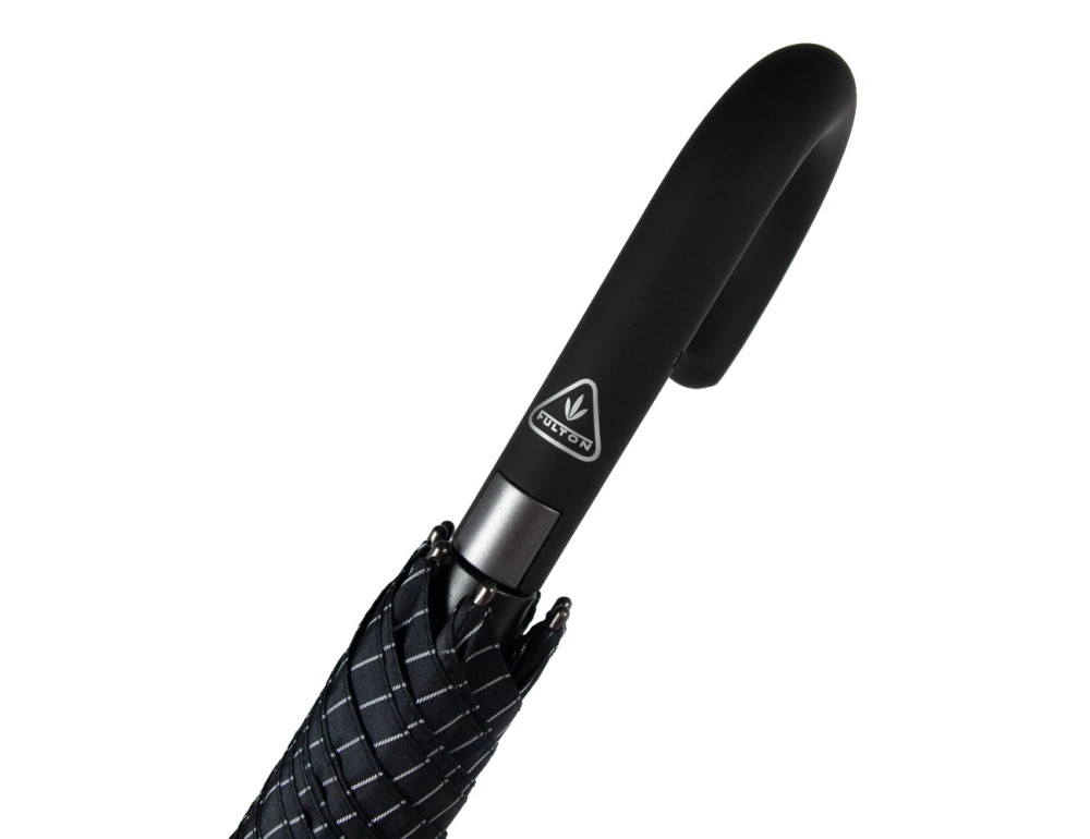 Парасолька чоловіча Fulton G451-019207 Knightsbridge-2 City Stripe Black/Steel - Фотографія № 11