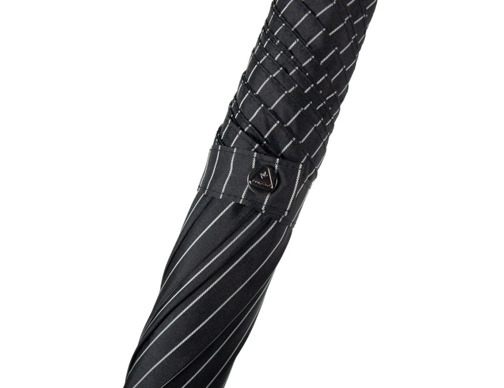 Парасолька чоловіча Fulton G451-019207 Knightsbridge-2 City Stripe Black/Steel - Фотографія № 10