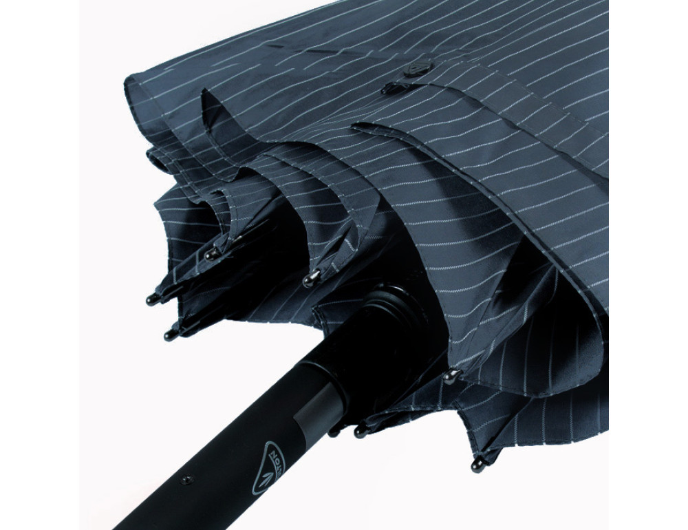 Зонт-трость мужской Fulton Knightsbridge-2 G451-024171 City Stripe Navy (Синий) - Фото № 10