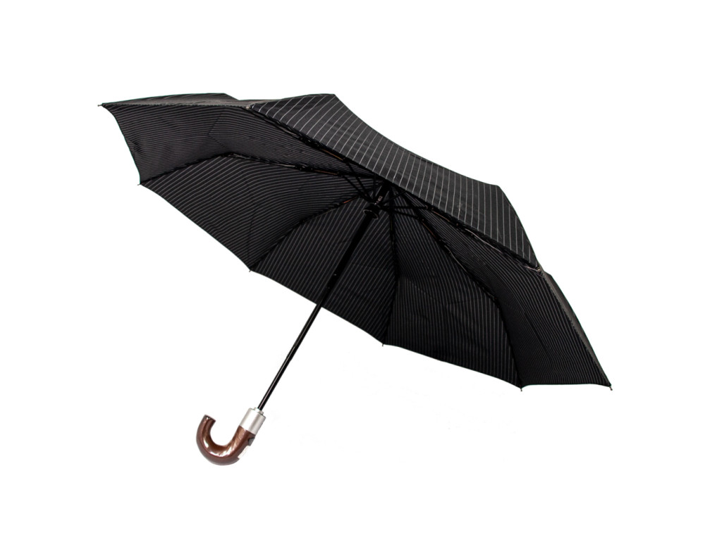 Парасолька чоловіча Fulton G818-019214 Chelsea-2 City Stripe Black/Steel - Фотографія № 6