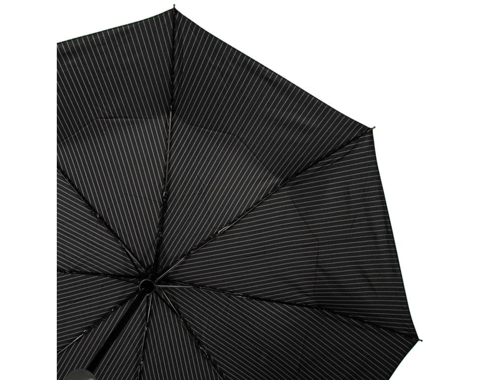 Парасолька чоловіча Fulton G818-019214 Chelsea-2 City Stripe Black/Steel - Фотографія № 9
