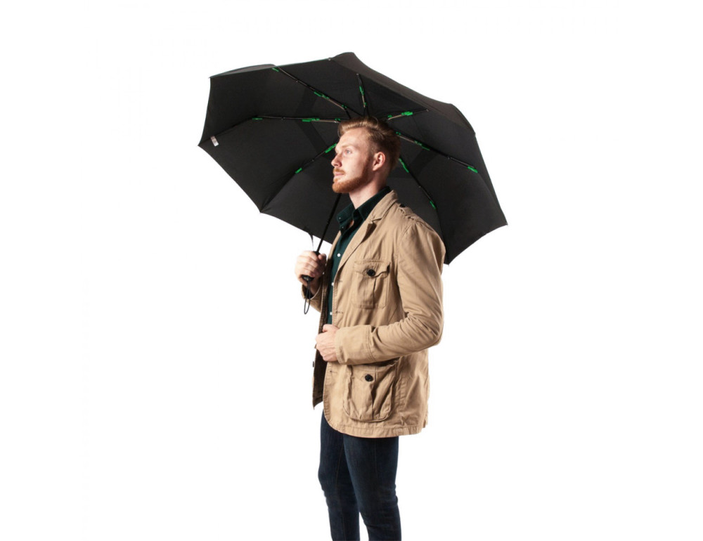 Чоловіча складана парасоля Fulton Tornado G840-026229 Black (чорна) - Фотографія № 14