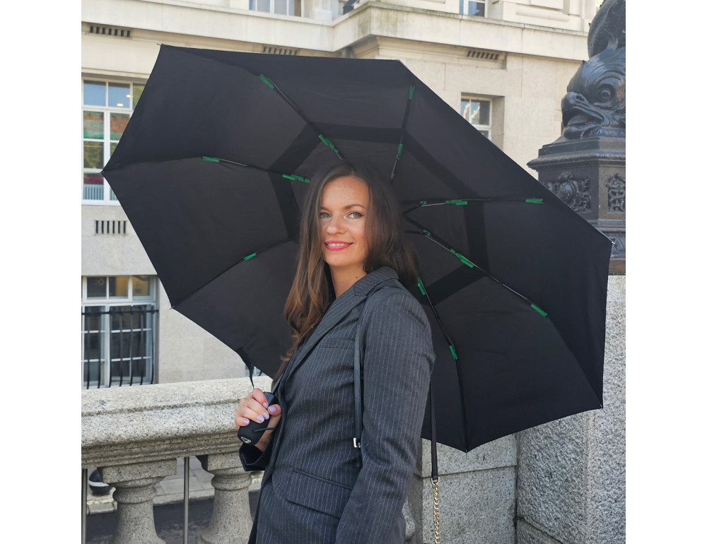 Чоловіча складана парасоля Fulton Tornado G840-026229 Black (чорна) - Фотографія № 5