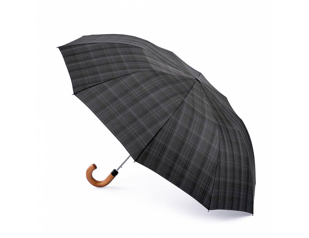 Парасолька чоловіча Fulton Dalston-2 G857 Charcoal Check (Клетка) - Фотографія № 1 Парасолька чоловіча Fulton Dalston-2 G857 Charcoal Check (Клетка) - Фотографія № 1
