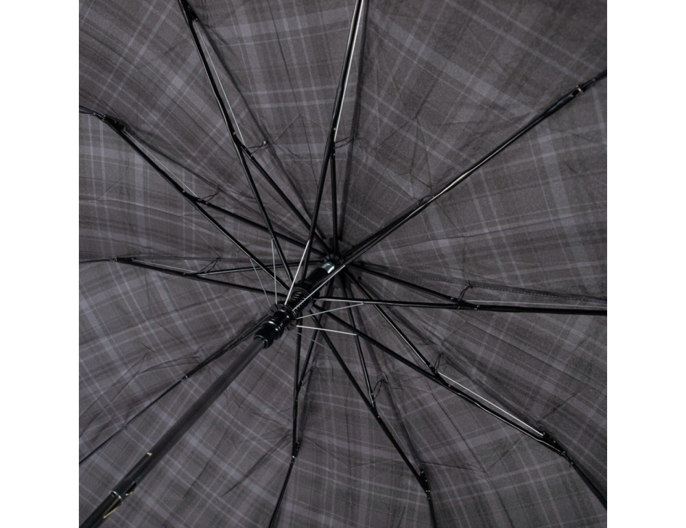 Парасолька чоловіча Fulton Dalston-2 G857 Charcoal Check (Клетка) - Фотографія № 12